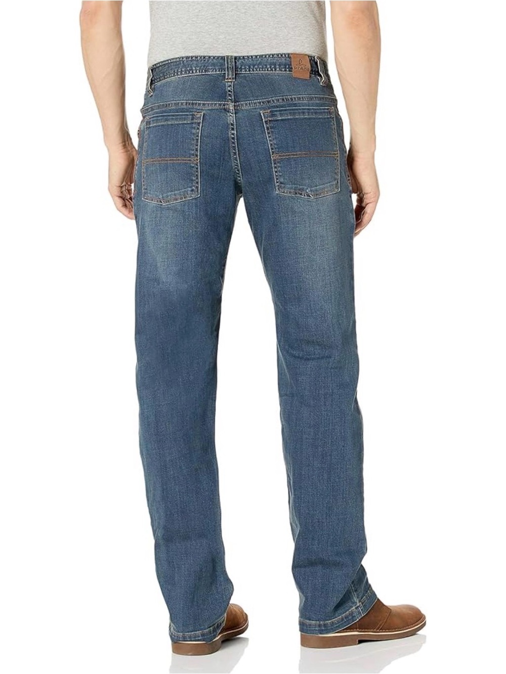 NWT Prana Axiom Straight Leg Jeans Antique Stone Wash 33x32 Standard Fit - Picture 2 of 9